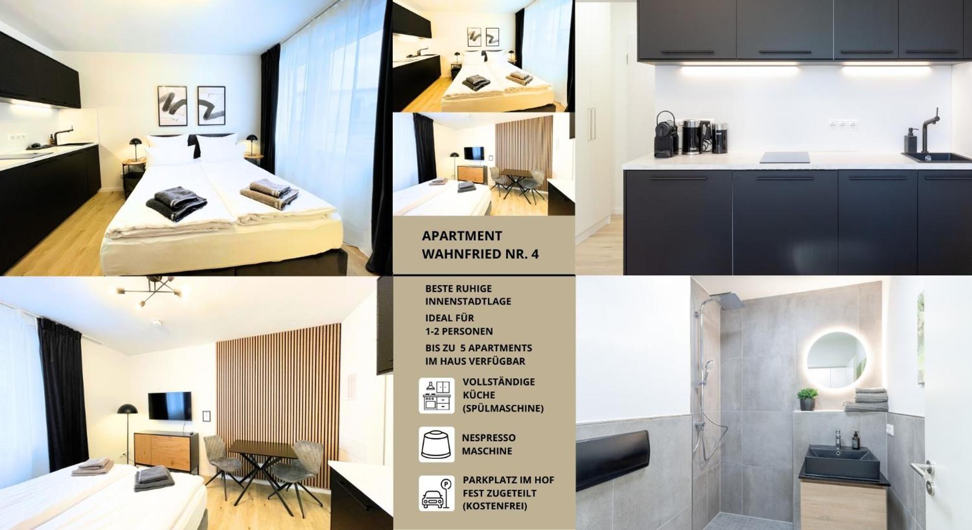 Apartment Wahnfried No4 - Zentral Wohnen Mit Kueche Und Duschbad, Parkplatz, 300M Zur Fussgaengerzone Bayreuth Buitenkant foto